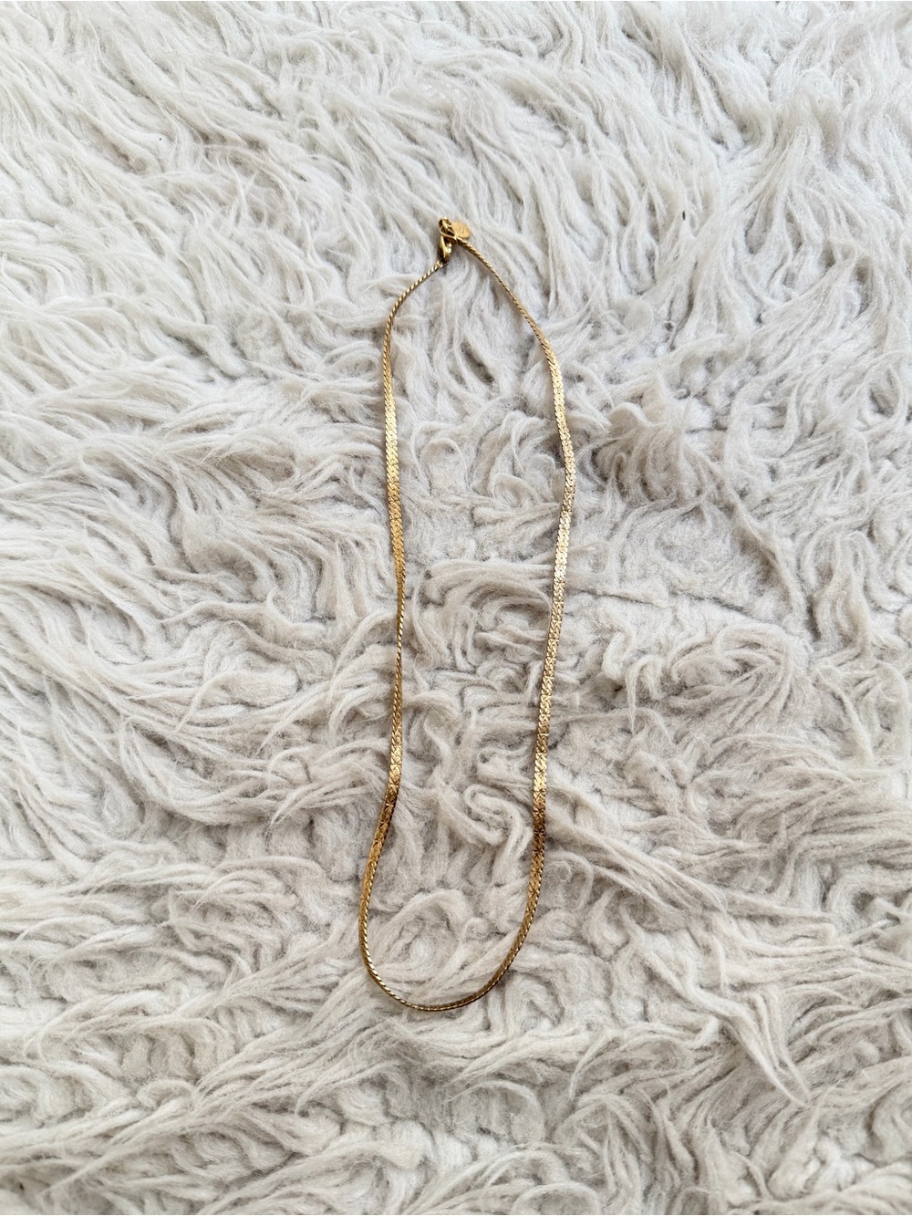 Daisy Fine Snake Chain Necklace - 18ct Gold Plate